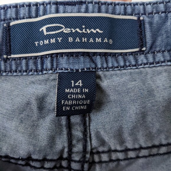 Tommy Bahama Blue Jean Shorts denim 14 chambray - Picture 2 of 11